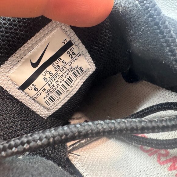 Size‎ 6 Nike Air Vapormax '95 Mens White Red Silver Black Shoes AJ7292-101 - Picture 8 of 10